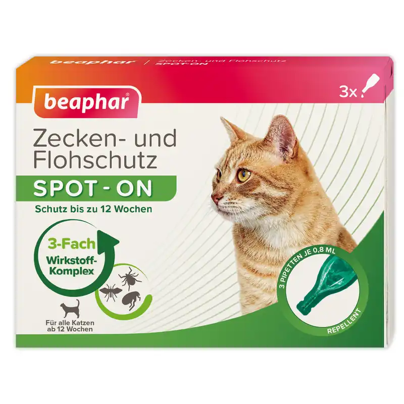Online Kaufen beaphar Zecken- und Flohschutz SPOT-ON Katze
